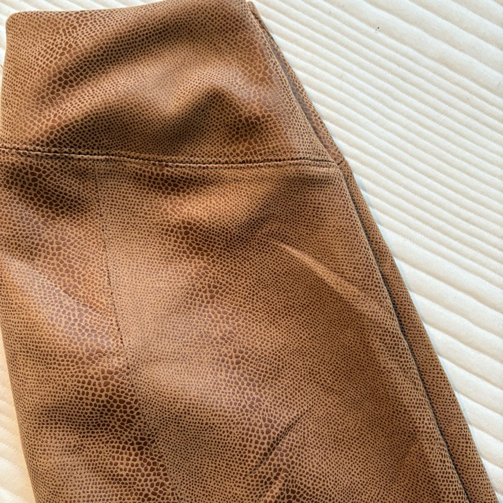 WHBM Runway Bronze Foil Snake Print Leggings - Picture 11 of 11